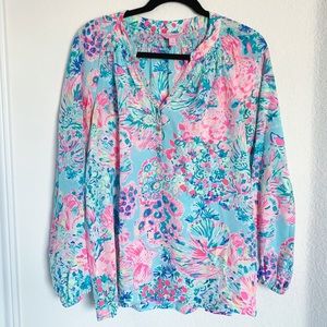 Lilly Pulitzer Elsa Silk Top